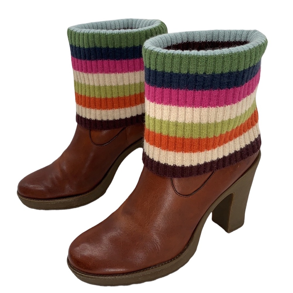 Vintage Coach Sock Boots. Sz9 - Picture 2 of 11
